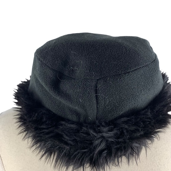 Black Faux Fur Cossack-Style Hat - Picture 2 of 4